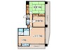 三和マンション 2LDKの間取り