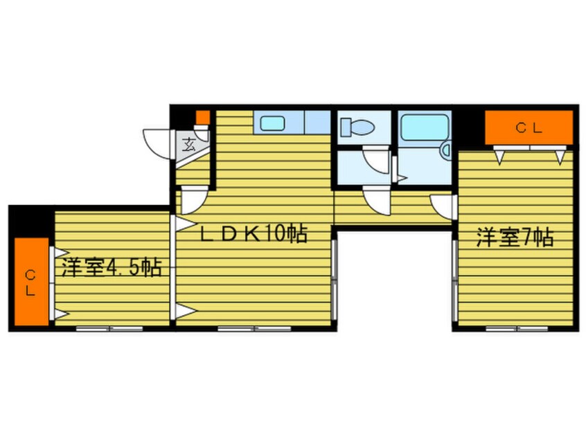 間取図 ヴァンガードマンション