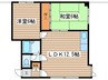 サンハイム 2LDKの間取り
