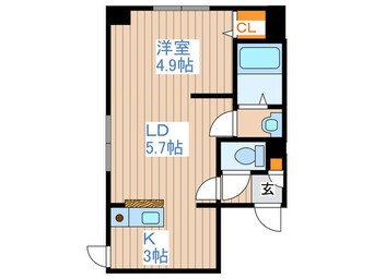 間取図 フロ－ラ澄川