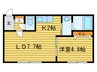 アニバ－サリ－１６ 1LDKの間取り