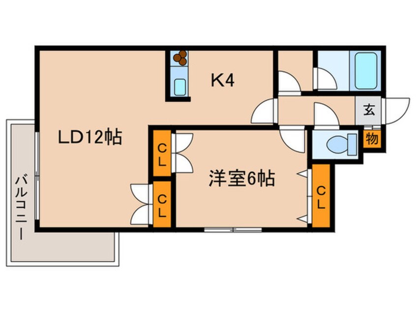 間取図 インペリアルエバ－中島公園