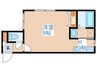 グランドサクセス澄川 1Kの間取り