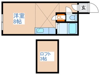 間取図 アメリカクラブ