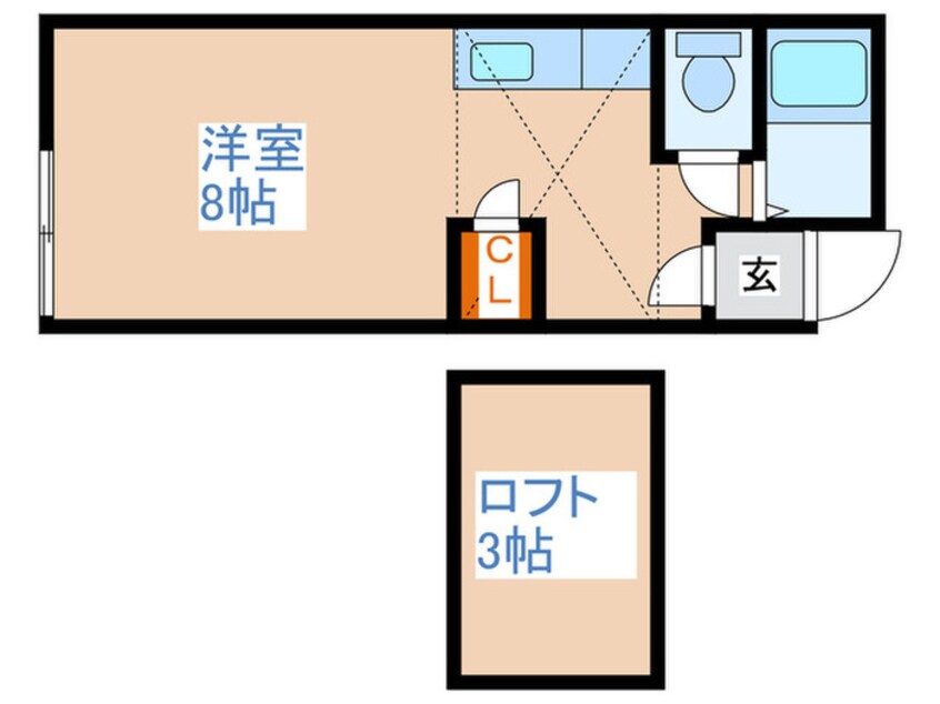 間取図 アメリカクラブ