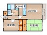 エスペランサ 2LDKの間取り