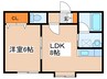 コーポ川村 1LDKの間取り