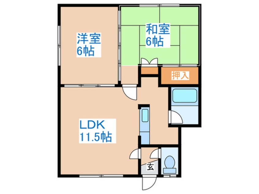 間取図 ＷＩＳＴＥＲＩＡ１．２２