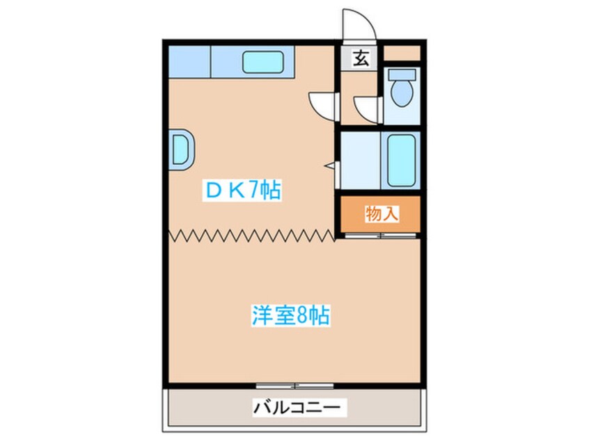 間取図 ハイツかわはら