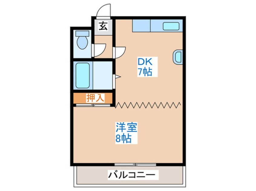 間取図 ハイツかわはら