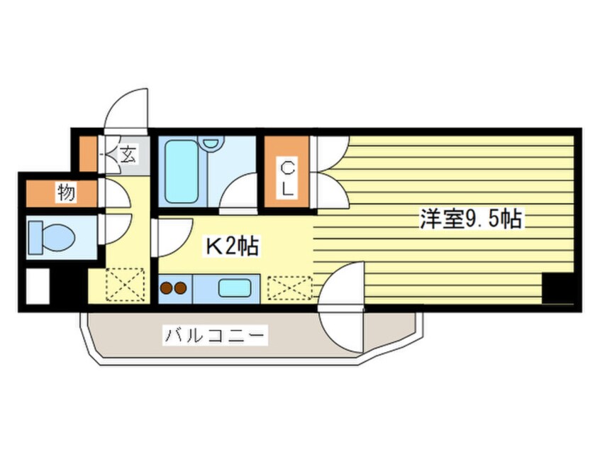 間取図 プレサント南３東２