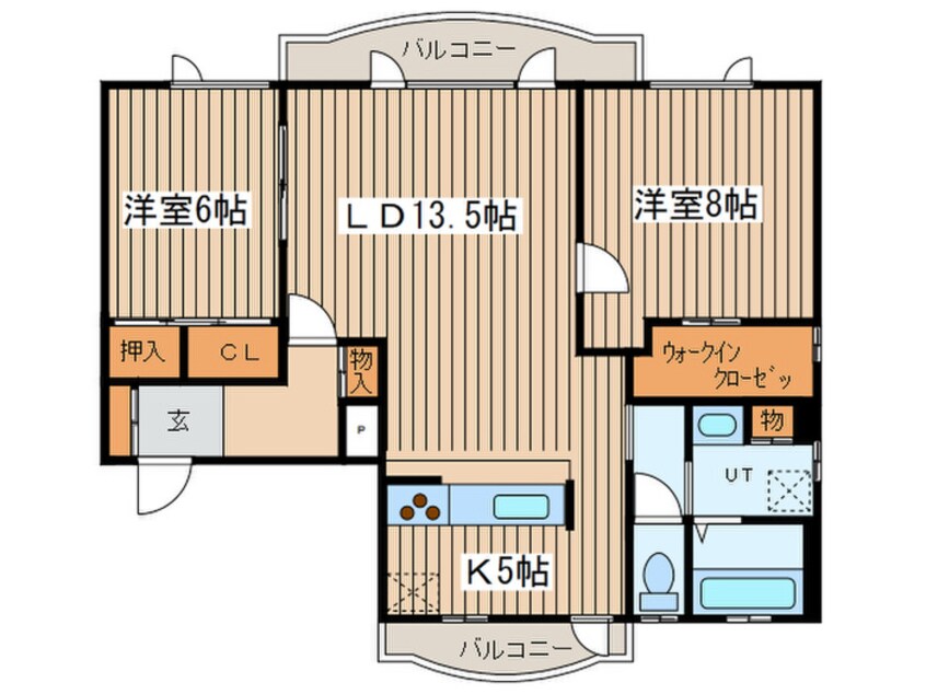 間取図 レ・シルフィ－ド