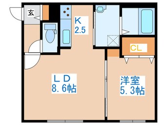 間取図 ラウレア八軒