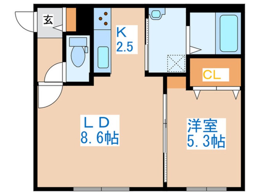 間取図 ラウレア八軒