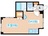 ハーベスト南6条 1DKの間取り