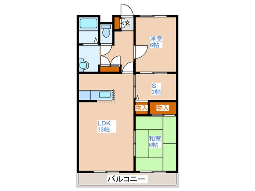 間取図 エトワ－ル中の島