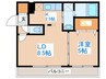 グランデル－シア手稲 1LDKの間取り