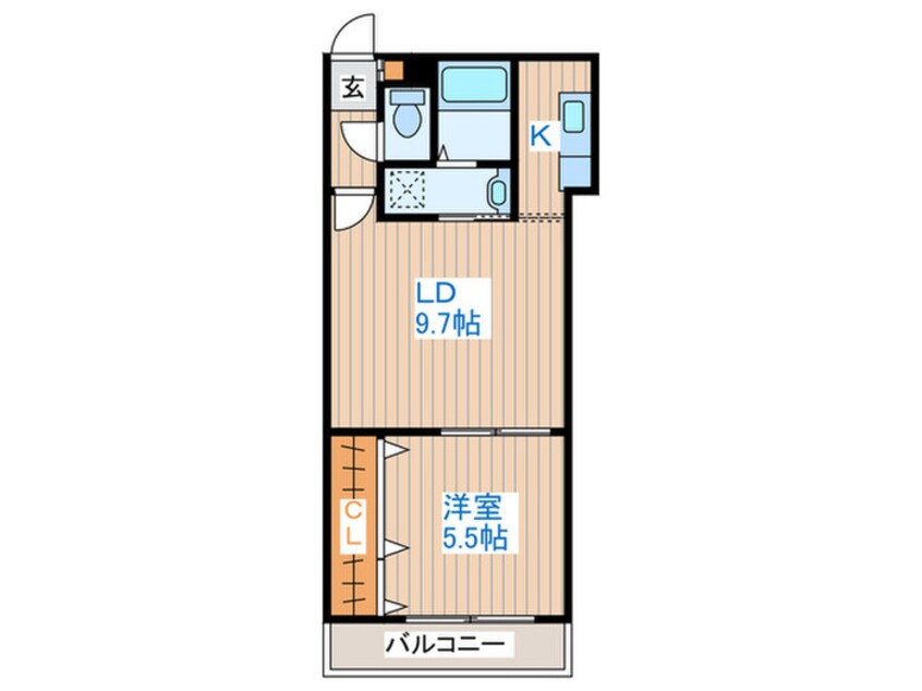 間取図 リヴェ－ル山鼻