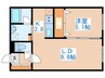 Qualia　西野 1LDKの間取り
