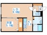 Qualia　西野 1LDKの間取り