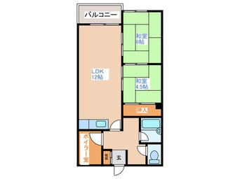 間取図 中の島１・３マンション