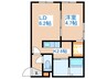 マルガレーテン琴似 1LDKの間取り