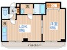 すまいーる ララ 1LDKの間取り