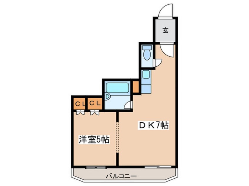 間取図 クレセント細川北２５条