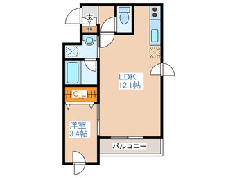 間取図 シャリテ澄川