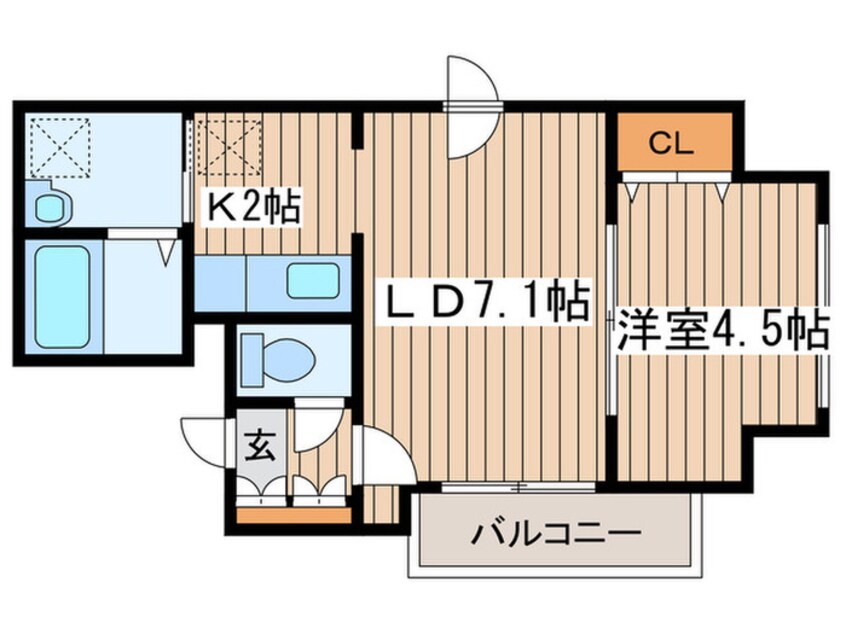 間取図 クレエル大通