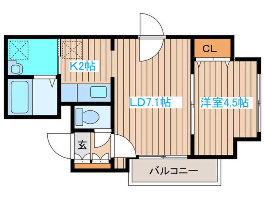間取図 クレエル大通