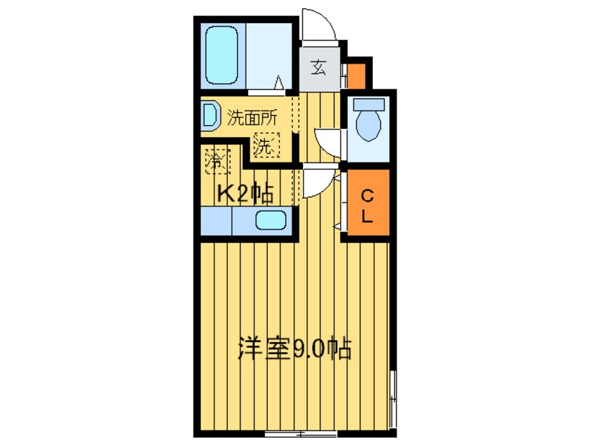 間取図 ノ－スコ－ト月寒公園１