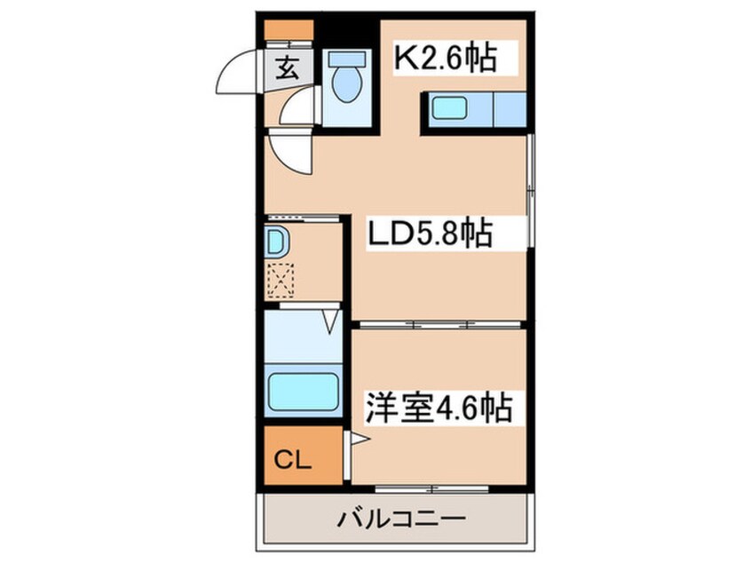 間取図 ＤＵＡＬ　Ｍ＆Ｙ　北３９条