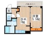 ア－バンプラザ 1DKの間取り