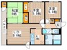 コーポアイリス 3LDKの間取り