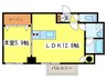 ソールタワー大通 1LDKの間取り
