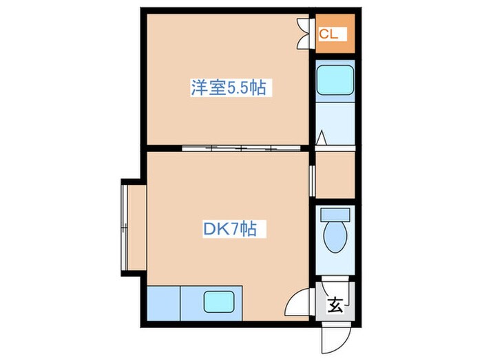 間取り図 クロスロ－ドⅠ