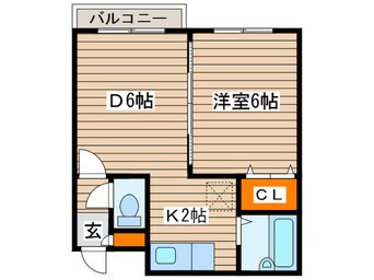 間取図 Ｌ・ロ－ド広和