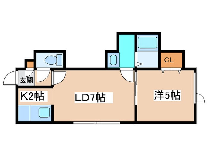 間取り図 プルメリアＮ２０