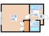 澄川銀座パレス 1Kの間取り