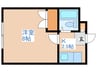 澄川銀座パレス 1Kの間取り