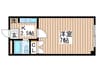 澄川銀座パレス 1Kの間取り