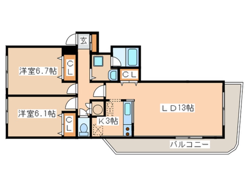 間取図 エクセラン・ノール