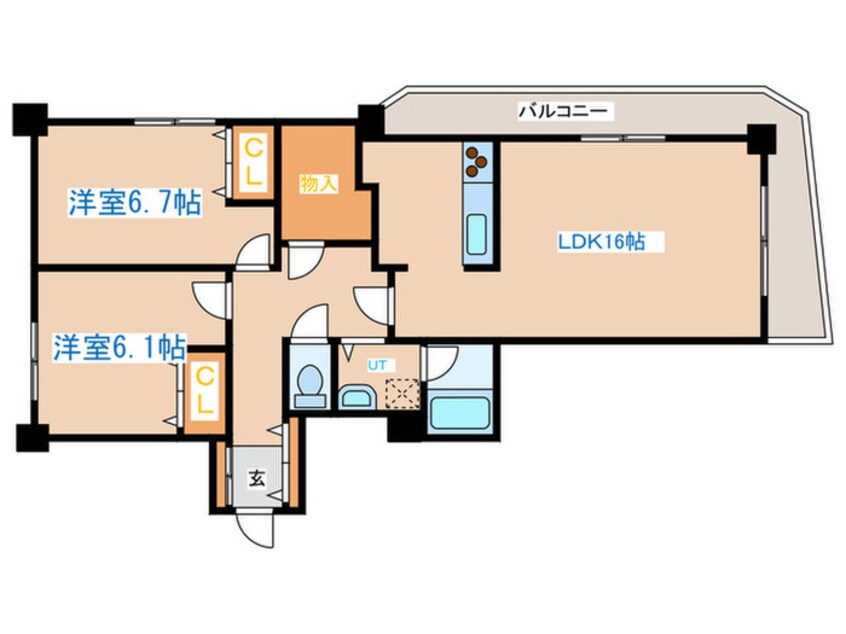 間取図 エクセラン・ノール