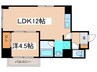 ハイム浅野 1LDKの間取り