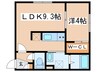 PositanoW18 1LDKの間取り