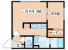 PositanoW18 1LDKの間取り