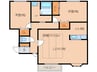 モデュロ－ル屯田 2LDKの間取り