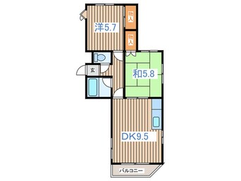 間取図 グランド－ル北１６