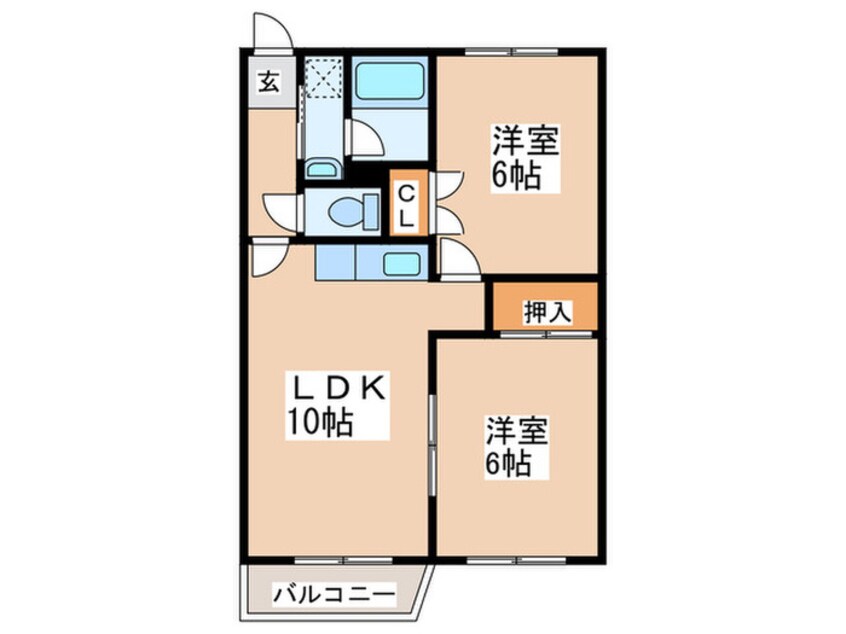 間取図 プルーデンス西岡